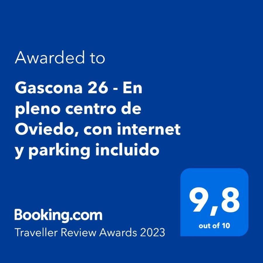 شقة Gascona 26 - Pleno Centro, Muy Tranquilo, Parking Gratis En Mismo Edificio, Ascensor, Wifi اوفيدو المظهر الخارجي الصورة